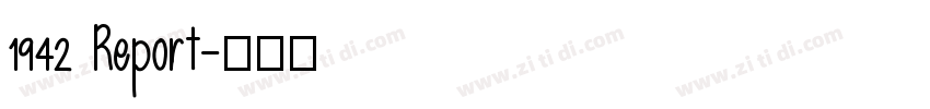 1942 Report字体转换